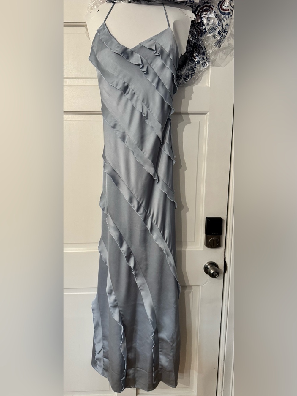 Show me your MUMU - Blue ruffle Wedding Dress